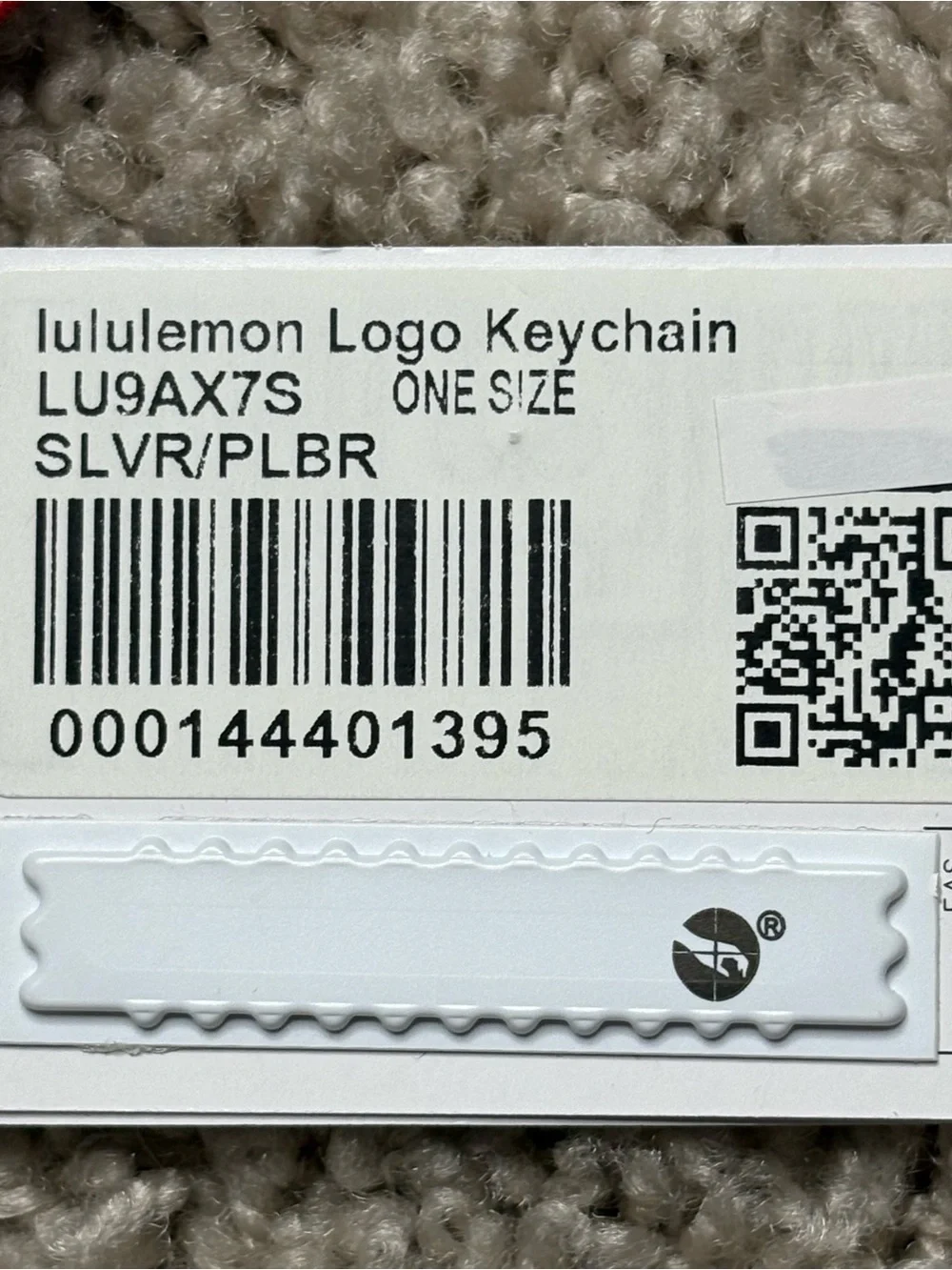 Lululemon Logo Keychain